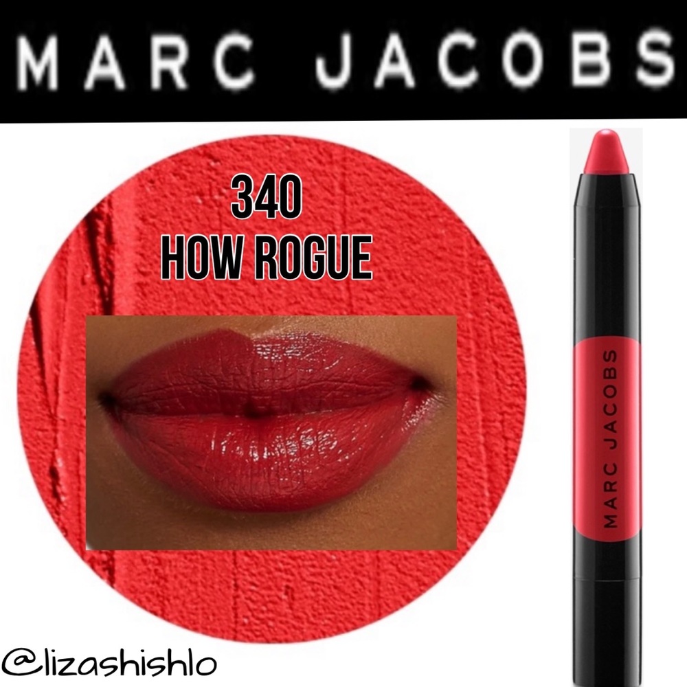 ‼️Limited Edition‼️NEW‼️Marc Jacobs 340 HOW ROUGE Liquid Lip Crayon - Picture 3 of 16